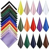 15 Pezzi Sciarpa Collo Quadrato da Donna Fazzoletto da Collo Tinta Unita Misto Copricapo Sciarpa Bandana