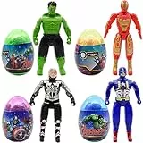 Marvel Avengers Action Figure Hulk, Thor, Iron Man e Captain America Popolare Anime Model Statua Pvc Doll Collectibles Giocattoli Set di 4 figure di azione articolate da 14cm