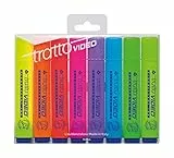 Tratto- Video Evidenziatori, Multicolore, 832100