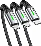 INIU Cavo USB Type Cavo USB A a USB C 3.1A Ricarica Rapida [3Pezzi/0.5+2+2m] Lega Intrecciato in Nylon QC 3,0 Cavo Tipo C per iPhone 15 Samsung S23 Note 20 Xiaomi 11 Huawei Pixel 7 Switch PS5 ECC.