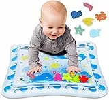Airlab Tappetino Acqua Gonfiabile Neonato 70x50CM, Stuoia Acqua Gonfiabile Bambini, Cuscino Gonfiabile Gioco PVC, Sensoriali Regalo Prenatale Pasqua Halloween Natale Giochi Ragazzo Ragazza 3 6 9+ Mesi