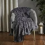 Catherine Lansfield Cuddly throw 150 x 200 cm, poliestere, antracite, doppio