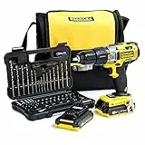 Stanley FATMAX - Trapano a percussione 18 V, 27.200 ipm, con 2 batterie, FMCK625D2SA-QW