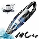 Unipampa Mini Aspirapolvere Auto Senza Fili, Aspirabriciole Senza Fili, Aspirapolvere Portatile, Aspirabriciole Ricaricabile, Aspirapolvere Senza Fili Auto, 120W 9kPA, Bbuono per Casa, Auto, Ufficio