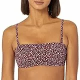 Amazon Essentials Top Costume a Fascia (Disponibile in Taglie Forti) Donna, Rosso Mattone Leopardata, 50