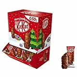 KitKat Babbo Natale Mini Snack di Wafer Ricoperto di Cioccolato al Latte Marsupio da 2 kg