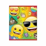 Unique Party 79443 - Sacchetti per Feste - Festa a Tema Emoji Arcobaleno - Confezione da 8, Multicolore, taglia unica