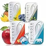 Wunder Stuzzicadenti - In 4 rinfrescanti varietà - Stuzzicadenti aromatizzati - Stuzzicadenti Mentolo - contro l’alitosi - freschezza del respiro - Igiene Dentale - Set 4 confezioni