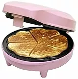 Bestron ASW217 Piastra per Waffle, 700 W, Plastica, Rosa