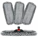Homgif Panni per Mop, 3 Pezzi Copri Mop Microfibra per Tutti i Tipi di Pavimento, Copri Mopper Pavimento 44x19cm per Tutti i Mop Spray e Mop Reveal, Panni di Ricambio per Mop Lavabili