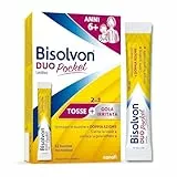 Bisolvon Duo Pocket Lenitivo Sciroppo in Bustina Contro Tosse e Gola Irritata, per Adulti e Bambini (12 Bustine Monodose)