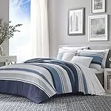 NAUTICA Home Westport Bed Linen Set_copripiumino singolo 100% cotone satinato, 155 x 205 cm + 50 x 80 cm_ (1 federe)