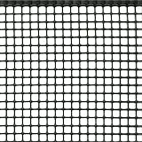 Rete Protettiva in Plastica a Maglia Quadrata per Balconi, Cancelli e Recinzioni, TENAX Quadra 10, Grigio Antracite, 1,00 x 5 m