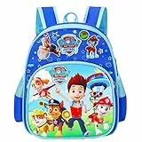 Runup Zaino per bambini, Dog Zaino per bambini da 3 a 8 anni, zaino blu leggero e impermeabile per bambini, ragazze, asilo nido e bambini
