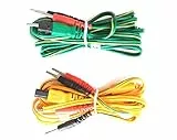 2 cavetti 4 poli per elettrostimolatore Tesmed te780plus, te780-b, adatti anche per te670 per utilizzare 8 elettrodi anzichè 4