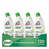 Winni's - Detersivo Gel Lavastoviglie Ipoallergenico, Azione Detergente, Sgrassante e Brillantante, Fragranza di Limone, con Materie Prime di Origine Vegetale, 750 ml x 4 Confezioni