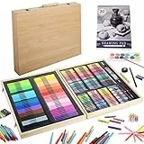 Set per disegno, KINSPORY 239 pezzi pittura valigetta per bambini, kit disegno acquarellabili bambini