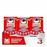 Omino Bianco - Additivo Lavatrice Totale in Polvere 5 Azioni in 1 per Bucato, Azione Smacchiante e Igienizzante, 500 g x 3