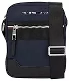 Tommy Hilfiger TH Elevato Nylon Mini Reporter, Uomo, Blu Spaziale, One Size
