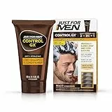 Just For Men Control GX, shampoo e balsamo 2 in 1, riduce gradualmente e permanentemente i capelli grigi ad ogni lavaggio, tutte le tonalità, 118 ml