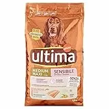 Ultima Cibo per Cani Medium Maxi Monoproteico Salmone Riso, 1.5kg