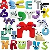 Benolls 26PCS Giocattoli Peluche Alphabet Lore,A-Z Lettere Alfabeto Lore Plushies Doll,Morbido Dell'alfabeto Educativo Lettera Giocattolo Bambole,Regali Natale Compleanno per Bambini