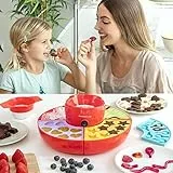 InnovaGoods V0103367 Yupot Macchina per Dolci Gelati e fonduta al cioccolato2 in 1, Acciaio, Rosso