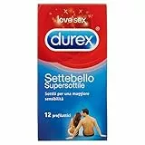 Durex Settebello Sottile Preservativi, Confezione da 12 Pezzi