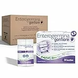 Enterogermina Gonfiore, Integratore Alimentare, Fermenti Lattici, Probiotici, Estratti Vegetali, Enzimi Digestivi, per Gonfiore Addominale, 28 e 28 Bustine