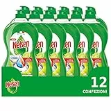 Nelsen Classico Limone, Detersivo per Piatti a mano, sgrassa a fondo con Azione Rinfrescante sulle Stoviglie, confezione risparmio da 12 flaconi da 850 ml