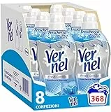 Vernel Fresh Control Ammorbidente Neutralizza Odori, profumazione Freschezza Glaciale, Confezione da 8 x 46 lavaggi, totale 368 lavaggi