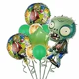 Decorazione Compleanno Piante vs Zombie, Foglia Palloncino Compleanno Piante vs Zombie, Decorazione di Festa Piante vs Zombie, Festa di Compleanno per Bambini Regalo Festa Decorazione-A