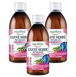 Equilibra Integratori Alimentari, Caffè Verde Metabolico, Integratore per l'Equilibrio del Peso Corporeo, con Tè Verde, Ananas, Betulla, Tarassaco e Caffè Verde, 3 Bottiglie da 500 ml