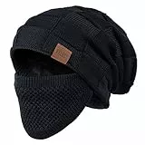 REDESS Beanie Hat per Uomo e Donna Cappelli Invernali Caldi Cappuccio con Teschio Spesso Lavorato a Maglia