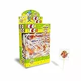 CASA DEL DOLCE Magic Lollies Piatto, Lecca Lecca al Gusto Frutta, Box da 200 Pezzi, Incartati Singolarmente, Made in Italy, Senza Lattosio, Senza Glutine, Idee Regalo per Feste
