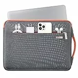 Voova Custodia PC Portatile Porta PC 15,6 16 Pollici (37×25,5×2,5CM) Custodia Computer Laptop, Borsa Cover PC per Macbook Pro 16 Acer ConceptD 15 Lenovo 16 Inspiron 16 Ideapad 15.6, Grigio Scuro
