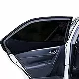 Tende per Finestrini Dell'auto, Copertura del Lunotto Posteriore, Auto Zanzariera per Auto, Parasole per Auto Protezione, Anti zanzara Schermi a Rete per Finestrini Laterali Posteriori - 2 Pezzi