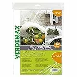 VERDEMAX 5816 30 g/mq 1,6 x 10 m Tessuto Non Tessuto Protettivo Rotolo di Rete, Colore: Bianco