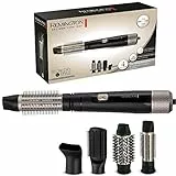 Remington, Spazzola ad aria, Ioni, Asciugacapelli, 4 accessori: testine ceramica e setole rigide (50 mm + 38 mm), concentratore, 2 velocità + 2 temperature, Blow Dry & Stile