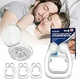 4pcs Dilatatore Nasale Antirussamento, Dispositivo Anti Russamento In Silicone per Respirare Meglio, Silicone Clip per naso Magnetico Dilatatore nasale Dormi Relax Respira Bene Contro Apnea Notturna