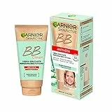 Garnier BB Cream Anti-Età SkinActive, Per Pelle Uniforme e Rughette Ridotte, Look naturale, Arricchita con Acido Ialuronico, Aloe Vera e Pigmenti minerali, SPF 25, Tonalità: Medio-Chiara