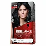 Schwarzkopf, Brillance Colorazione Permanente, Tinta per Capelli, Crema Colorante Intensiva con Balsamo Nutriente Diamond Shine, Copertura dei Capelli Bianchi, Tonalità 891 Nero Cobalto