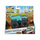 Hot Wheels - Monster Trucks Demolitore Ruggente Mega Wrex, veicolo in scala 1:43 con luci e suoni, canzone, Giocattolo e regalo per Bambini 3+ Anni, HDX64