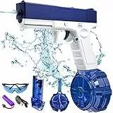 Pistola Ad Acqua Elettriche Automatic Elettrica Pistole Ad Acqua Water Gun Electric Potenti a Lunga Distanza Fino a 32ft Alta Capacità 434+58ml per Bambini Adulti Estate Spiaggia All'Aperto Giocattoli