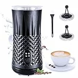 Pejevir Montalatte Elettrico Cappuccino, 4 in 1 Frullini Montalatte Automatici, 240ML Schiumatore Latte Freddo o Caldo, Automatica e Silenziosa, Rivestimento Antiaderente, Controllo della Temperatura