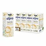 ALPRO BARISTA PROFESSIONAL, Bevanda all'AVENA, per deliziose creazioni da bar 100% vegetali, senza glutine (8 confezioni x 1 Litro)