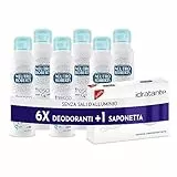 Neutro Roberts, Deodorante Spray Fresco Senza Sali di Alluminio, Zero Macchie, Protezione Naturale con Note Floreali, Deodorante Uomo e Donna, Dermatologicamente Testato - 6 Flaconi da 150 ml