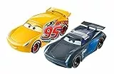 Mattel Disney Cars The Movie Tempesta Cars 3 Coppia auto Salta e vinci, FCX95
