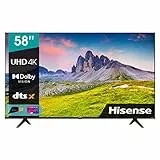 Hisense 58' UHD 58A6CG, Smart TV VIDAA 5.0, HDR Dolby Vision, IPS, Controlli vocali Alexa / Google Assistant, Tuner DVB-T2/S2 HEVC 10, lativù 4K