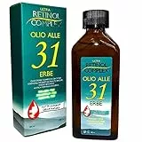 Retinol Complex Olio alle 31 Erbe senza Parabeni, Paraffina e Alcohol utile contro Mal di Testa e dolori al corpo - 100ml